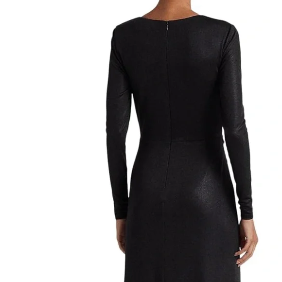 Lauren Ralph Lauren Women's Twist-Front Foil Print Jersey Gown - Picture 3 of 10